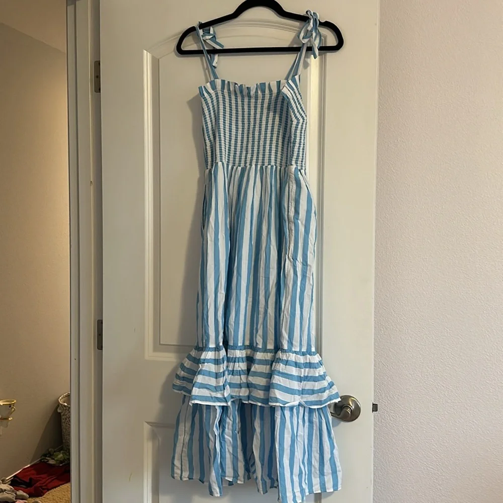 Women’s Draper James Taylor Dress in Blue Awning Stripe - XS